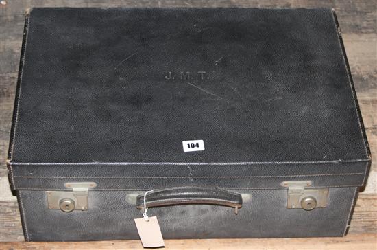 Lady Judith McDonald Tylers dressing case and  silver acoutriments